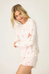 Pj Salvage Pretty Punch Cocktail Print Long Sleeve Top